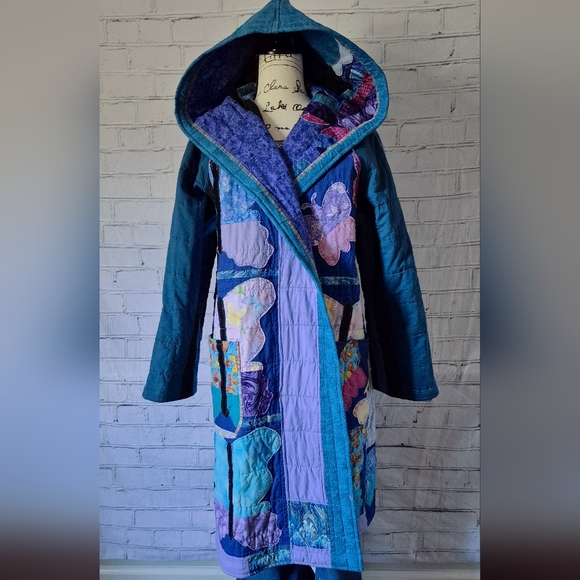 Chopshop Jackets & Blazers - Patchwork Hooded Women's Coat